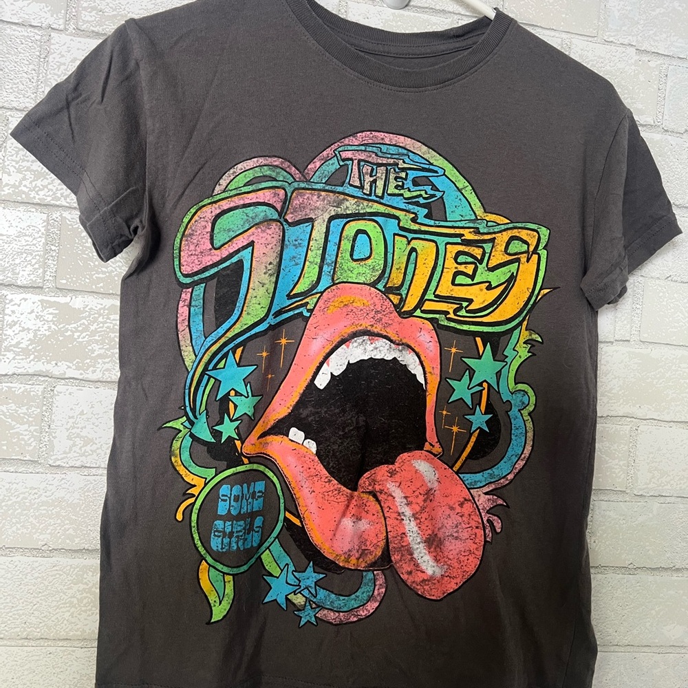The Rolling Stones Gray Cotton Tee